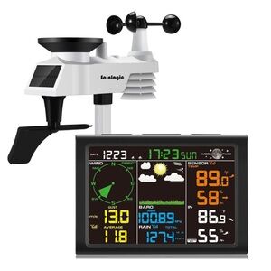 Wireless Weather‎ Station with Outdoor Sensor, 8-in-1 Weather Station (No WiFi)